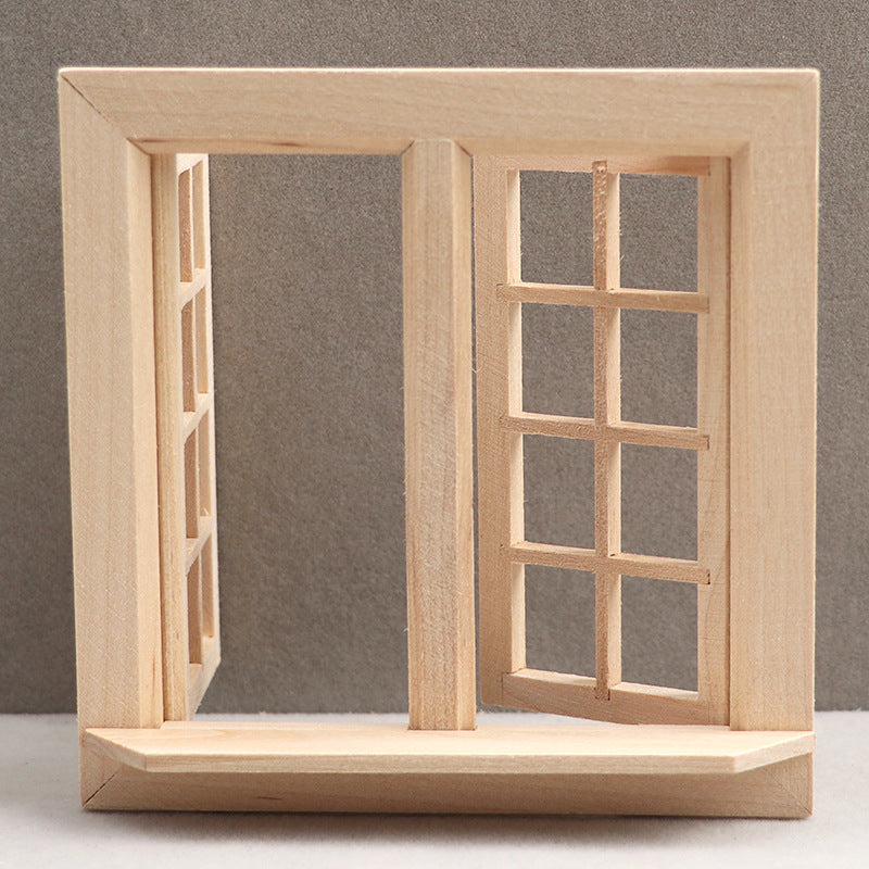 Wooden Grid Window