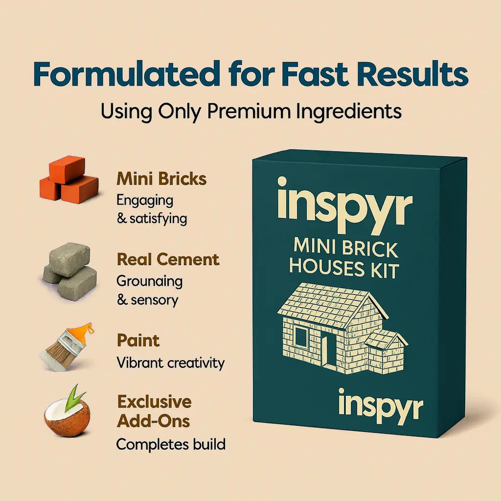 inspyr™ Mini Brick Houses Kit